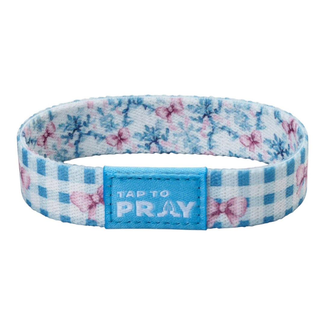 Tap To Pray® Wristband – Blue Belle