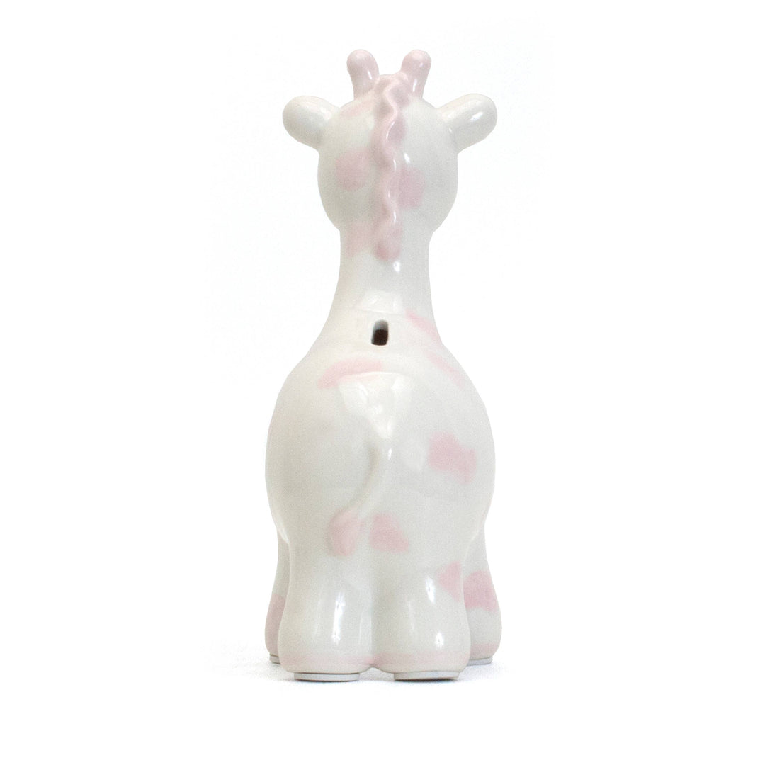 Pink Spotted Giraffe Piggy Bank