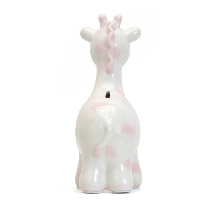 Pink Spotted Giraffe Piggy Bank