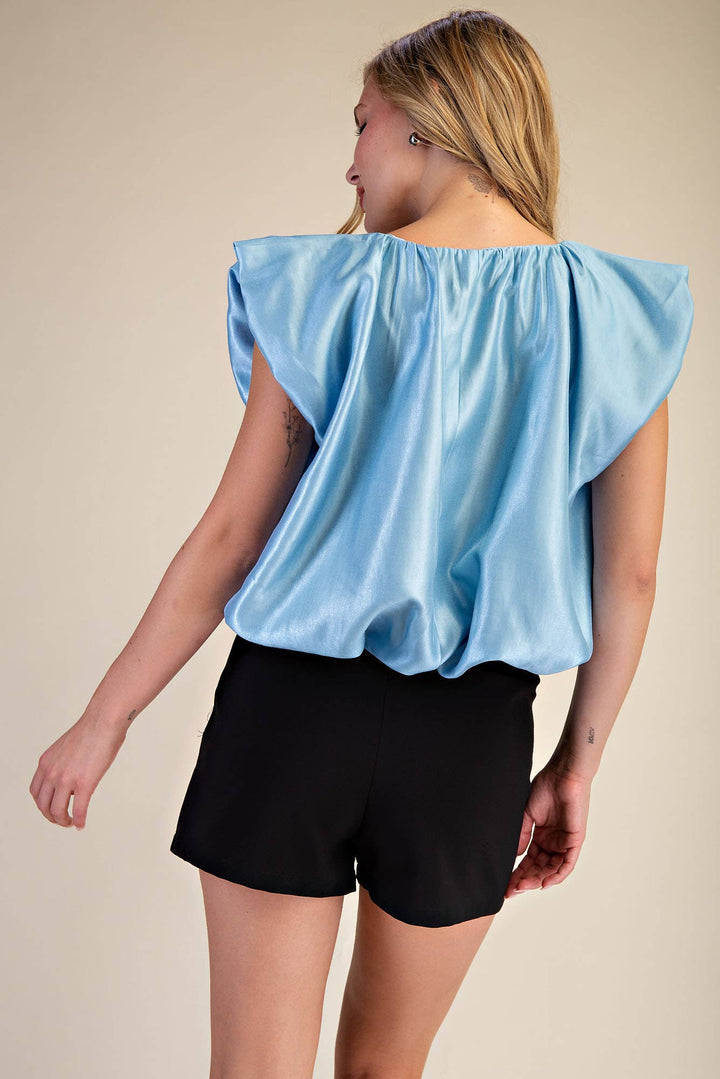 Glam Blue Balloon Top