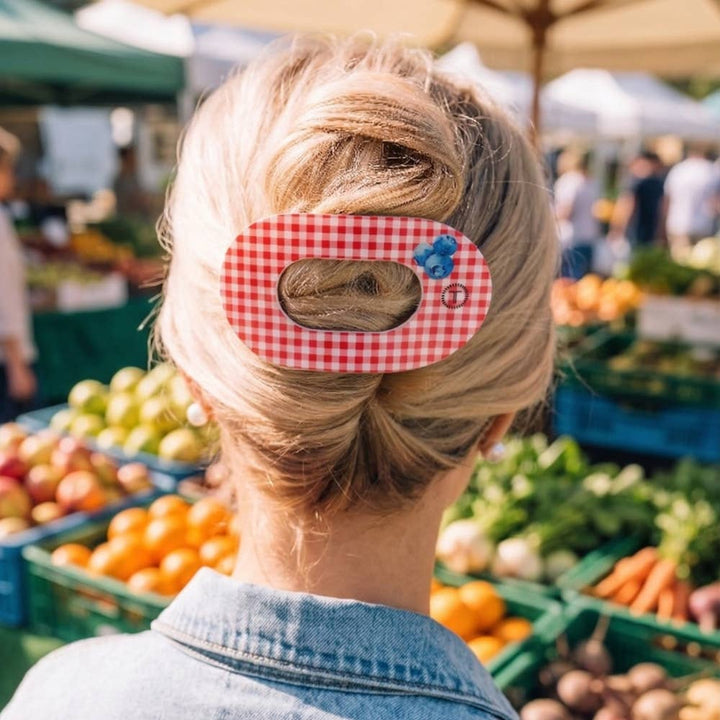 Teleties Flat Round Hair Clip | Large | Blueberry Farms