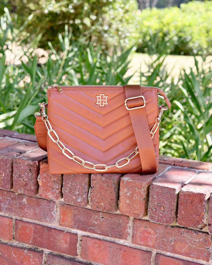 Caroline Hill Ariana Crossbody Saddle VQ