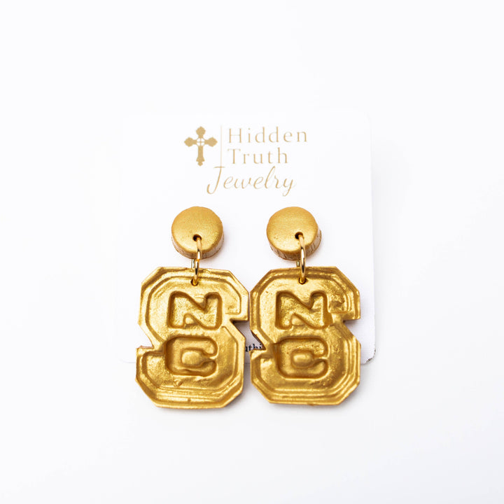 Hidden Truth Jewelry NC State Dangles
