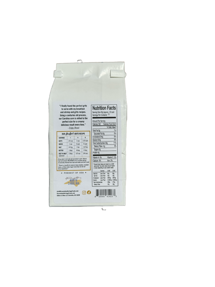 Bruce Julian Stone Ground White Grits - 16-oz