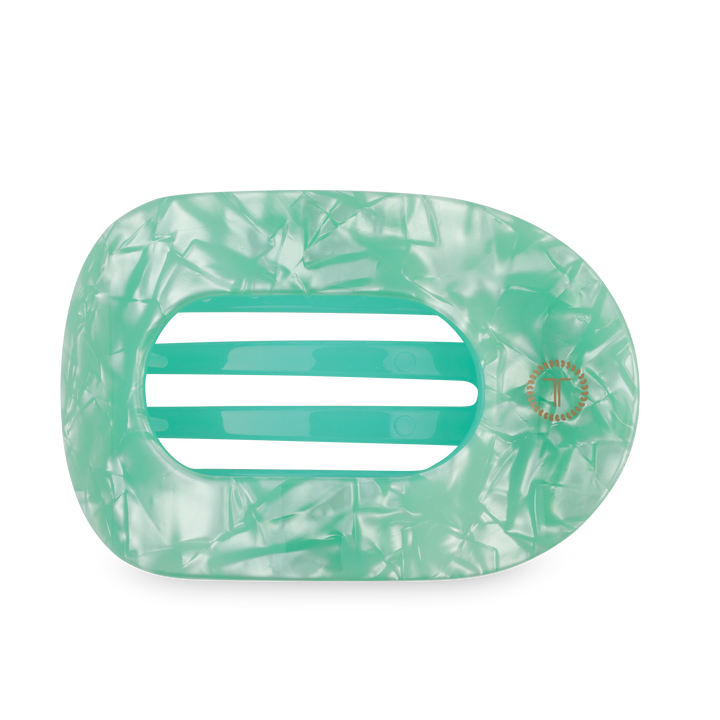 Teleties Flat Round Hair Clip | Large | Spring Splash