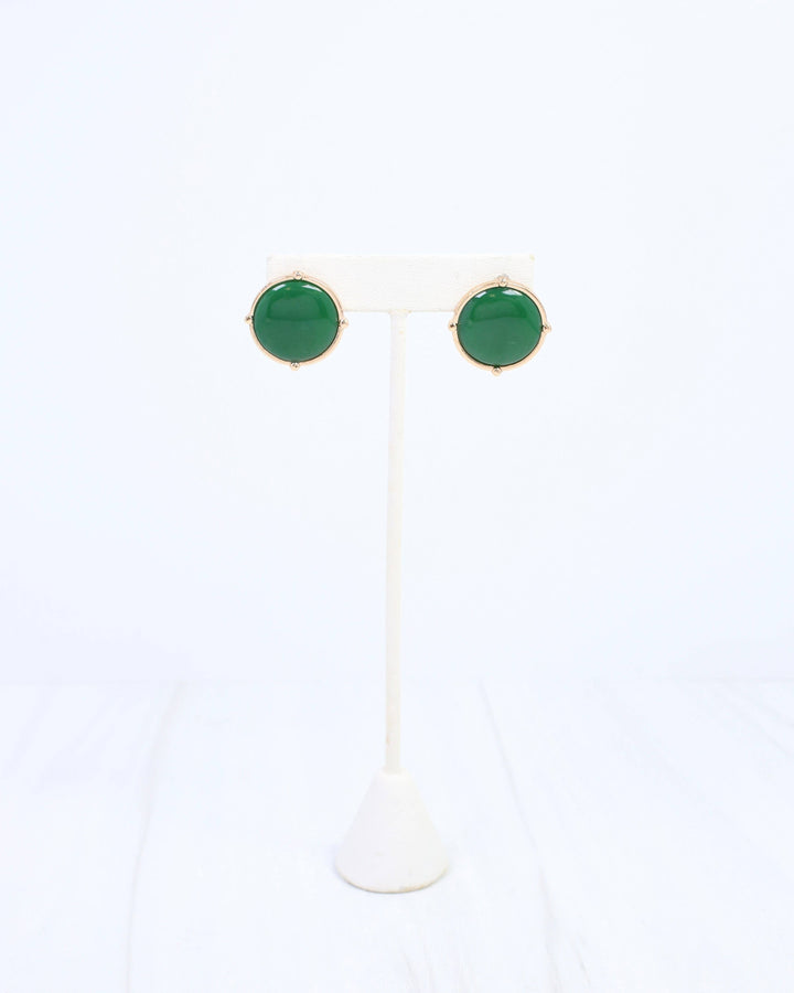 McKinley Stud Earring Green