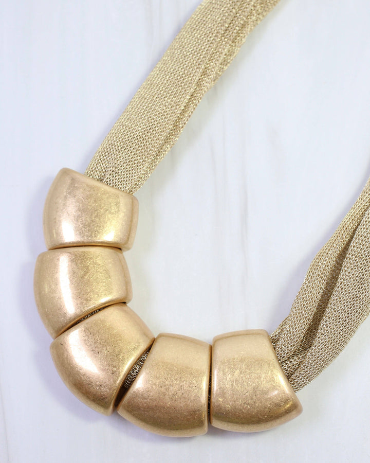 Alexis Mesh Necklace Gold
