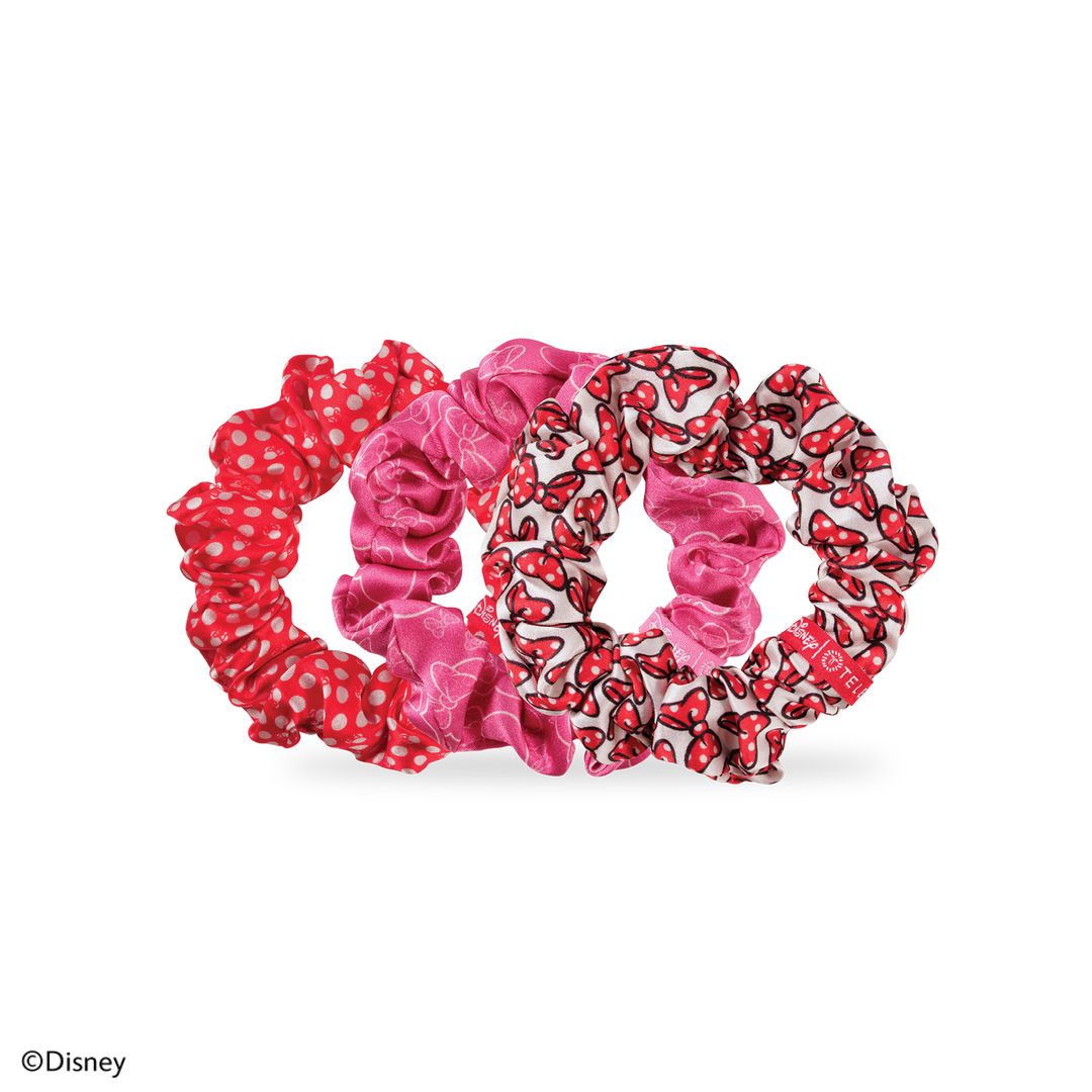 Teleties Minnie Mouse Large Silk Scrunchies