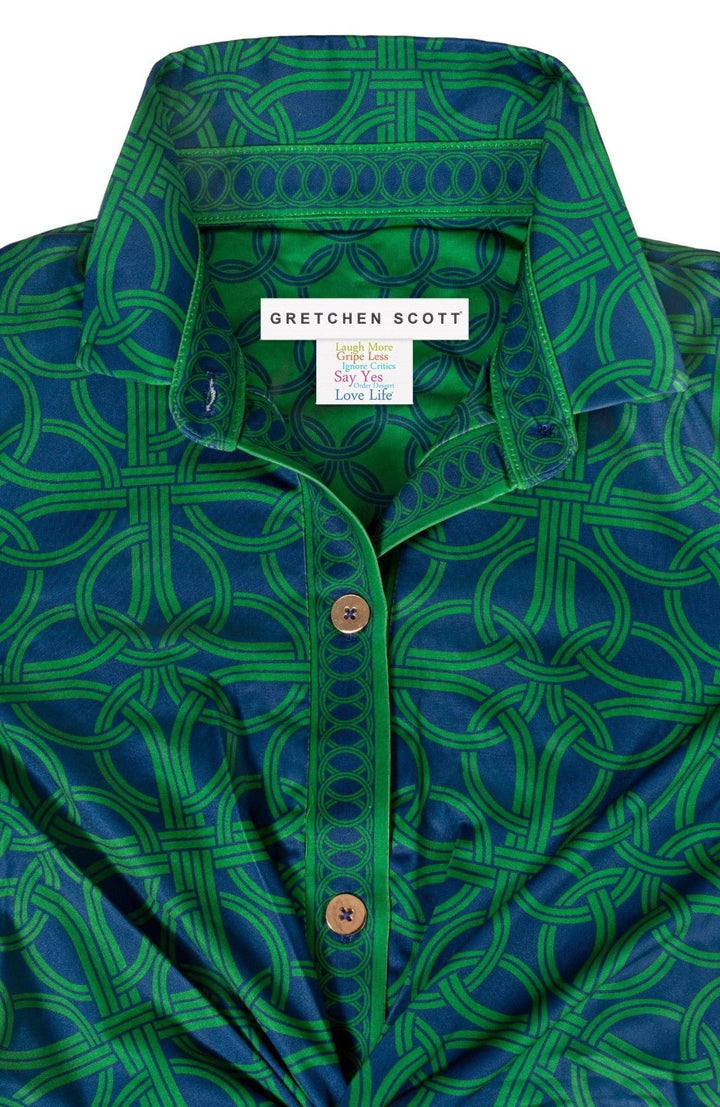 Gretchen Scott Navy/Kelly Green Twist & Shout Top Ring Toss