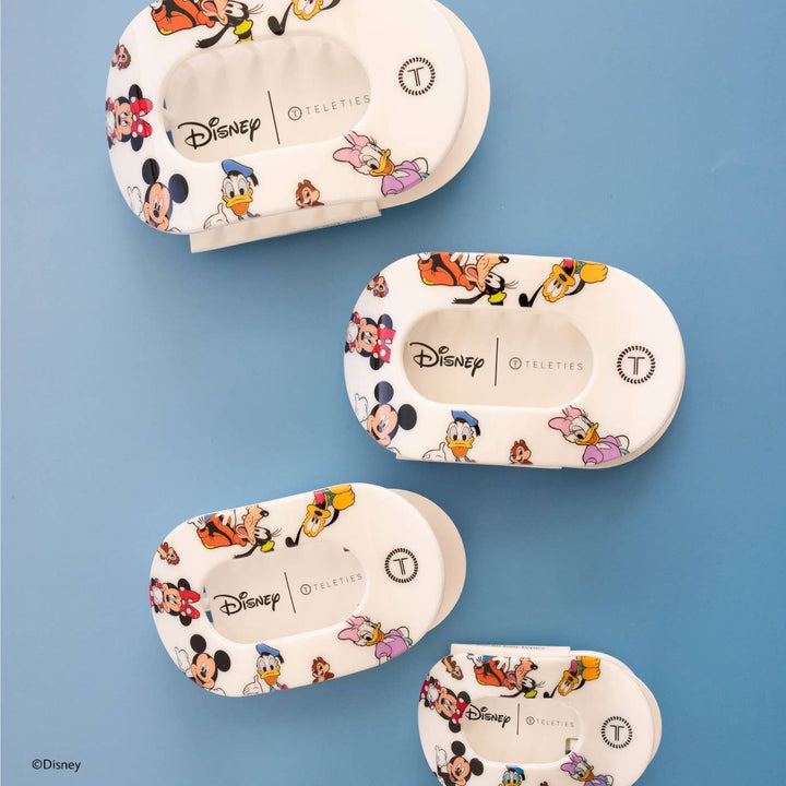 Teleties Flat Round Hair Clip | Small | Mickey and Friends