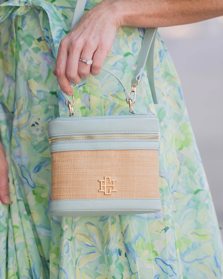 Caroline Hill Audrey Handbag Natural Mint