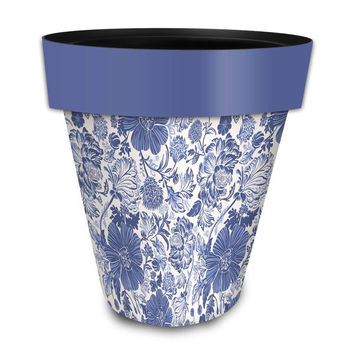 Briarwood Lane Blue and White Floral Large Planter - 15" x 15" x 14"