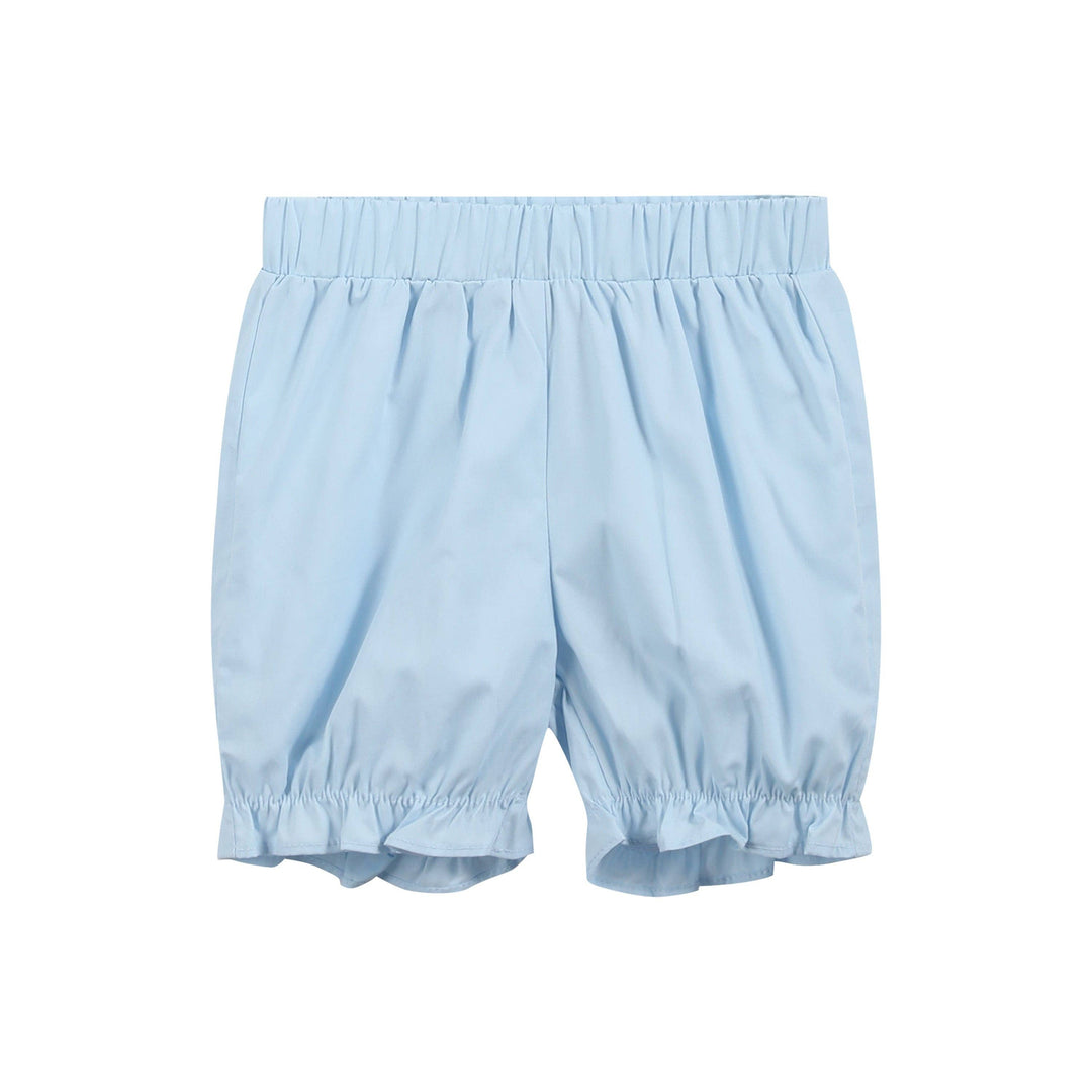 Light Blue Santa Smocked Dress and Bloomers