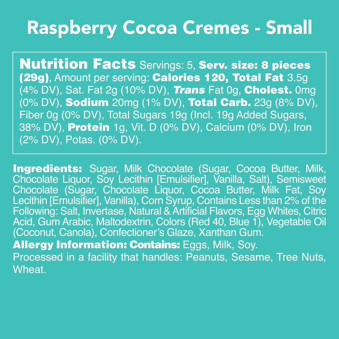 Raspberry Cocoa Cremes