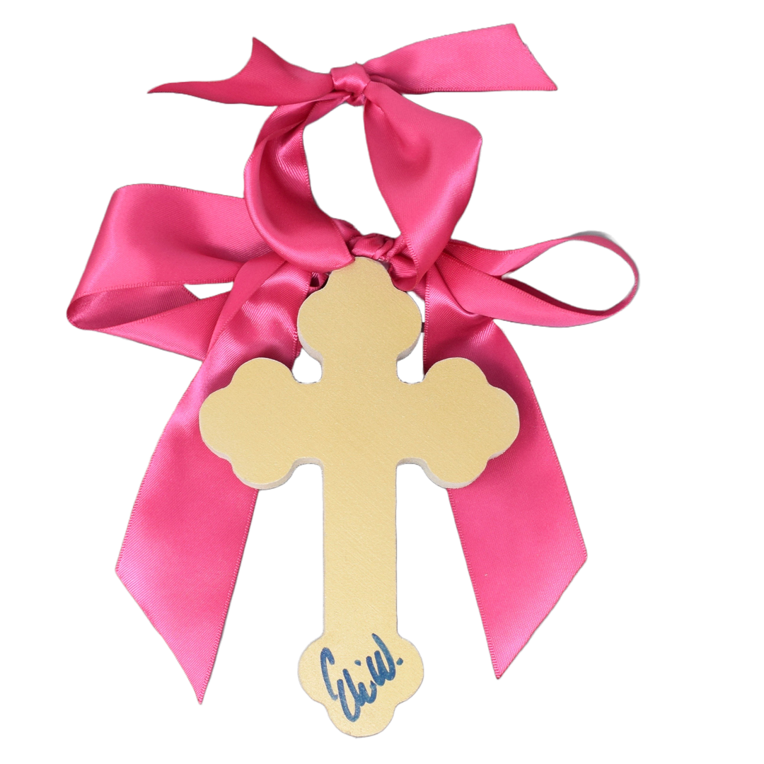 Pink Hallelujah Cross - 6"