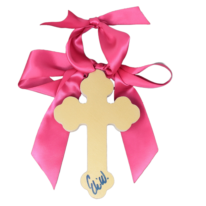 Pink Hallelujah Cross - 6"