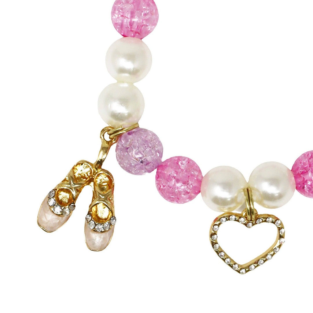 Ballerina Beaded Charm Bracelet