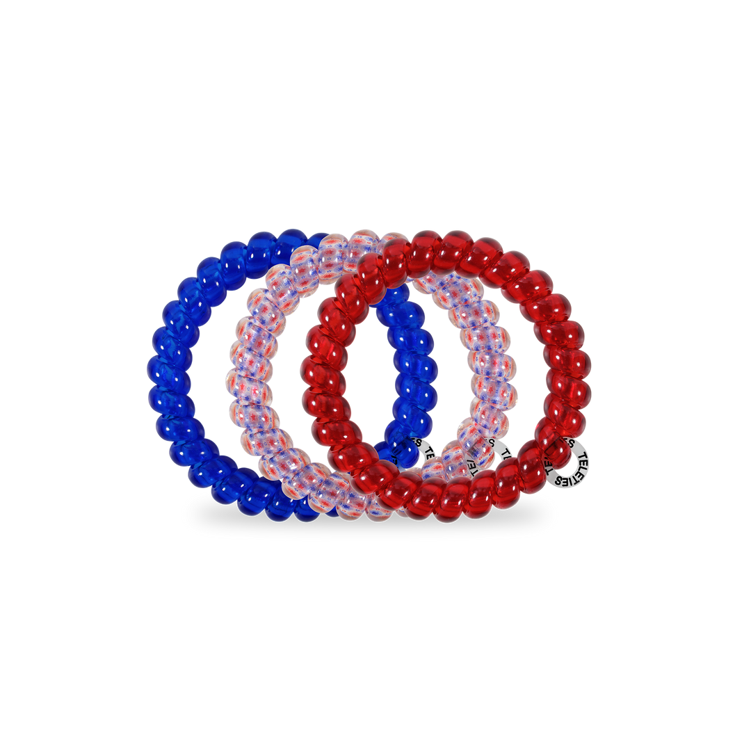 Teleties Patriot Pop Large Hair Ties