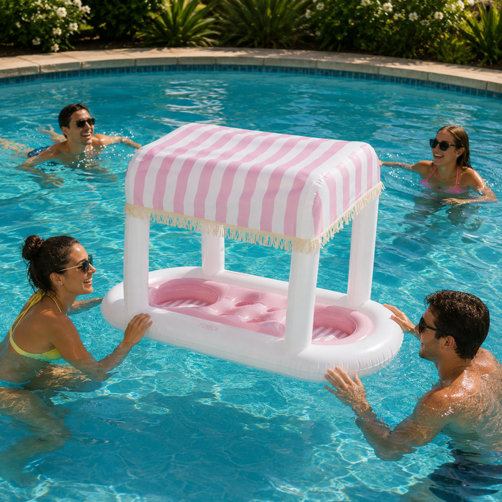 FUNBOY Pink Floating Cabana Bar