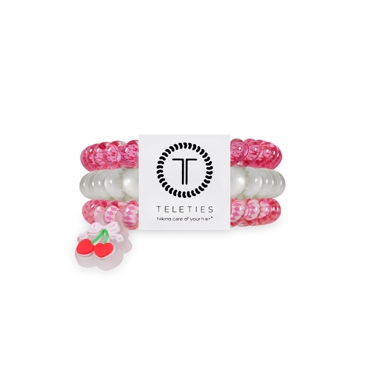 Teleties Spiral Hair Coils | Small | Cherry Bomb