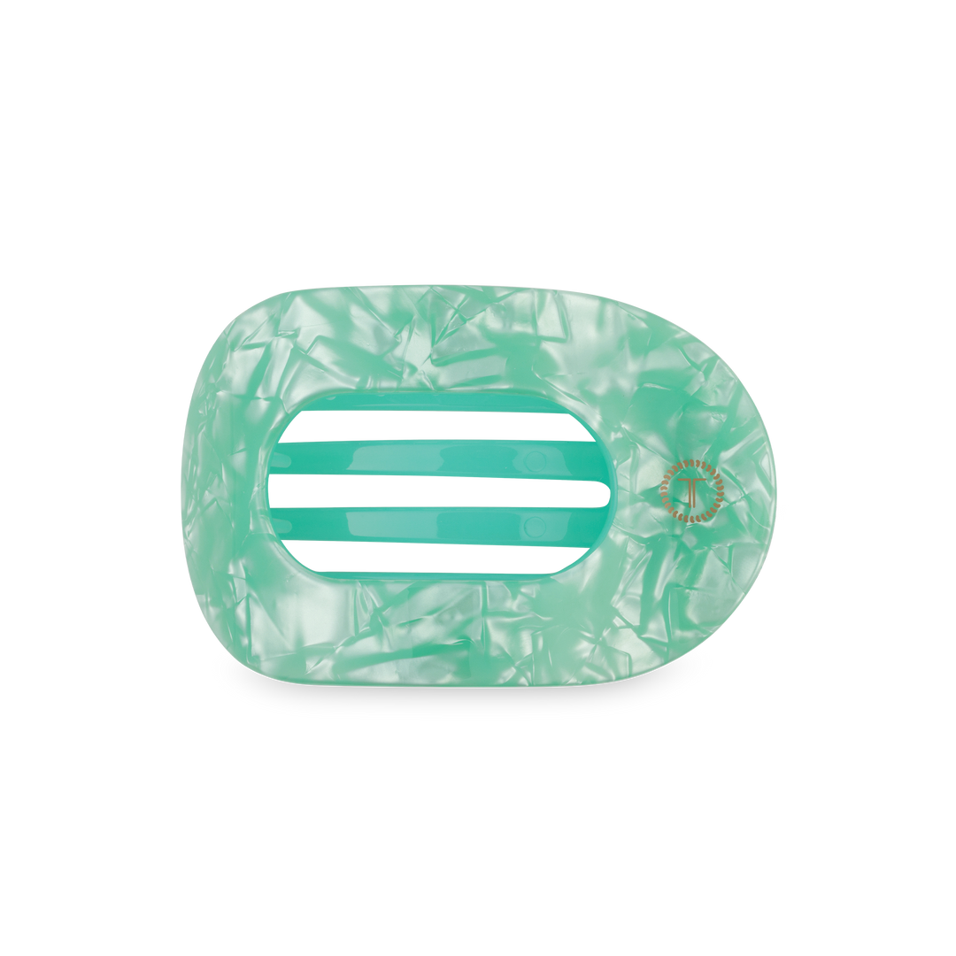 Teleties Flat Round Hair Clip | Medium | Spring Splash