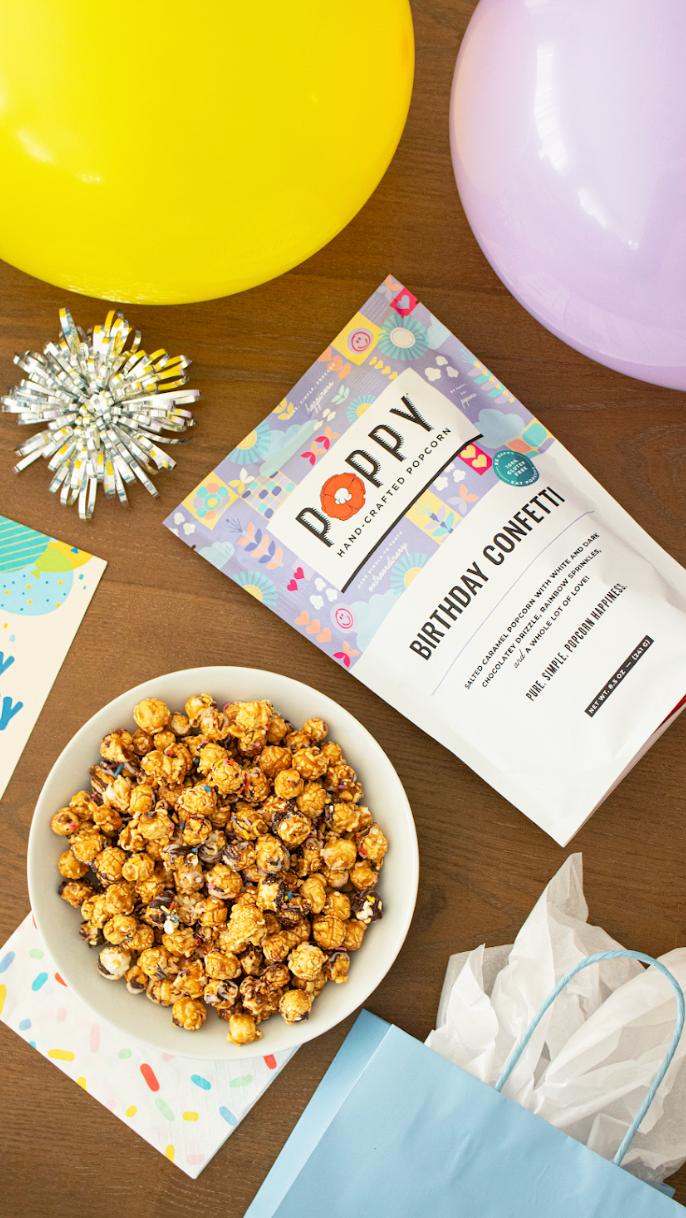 Poppy Popcorn Birthday Confetti Popcorn