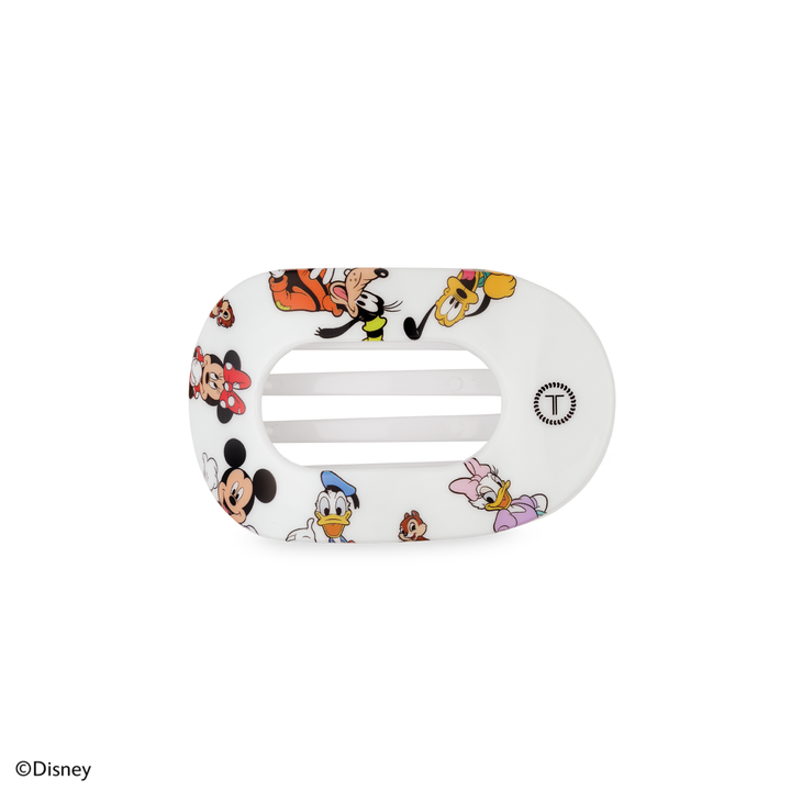 Teleties Flat Round Hair Clip | Small | Mickey and Friends
