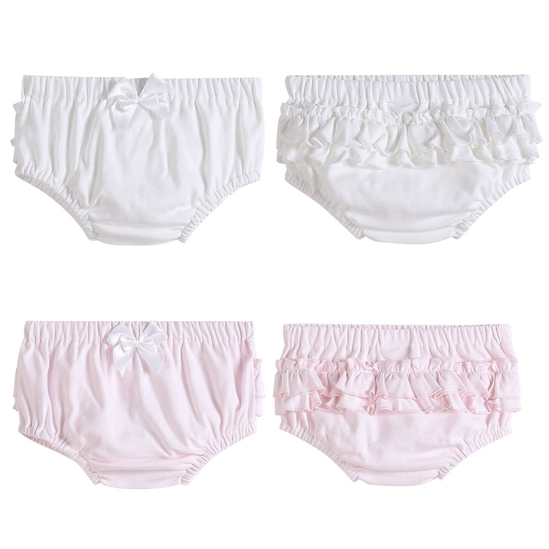 Lil Cactus White and Pink Baby Bloomers Knit 2 Pack Set