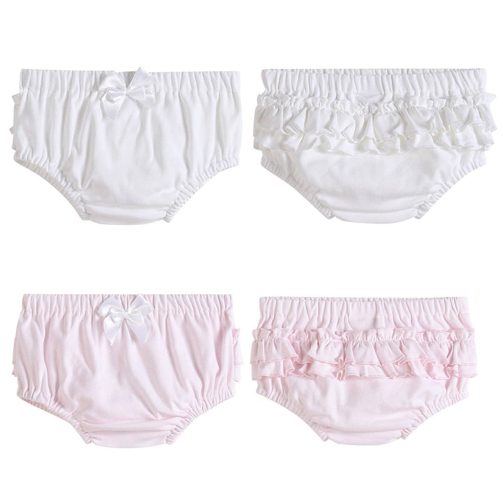 Lil Cactus White and Pink Baby Bloomers Knit 2 Pack Set