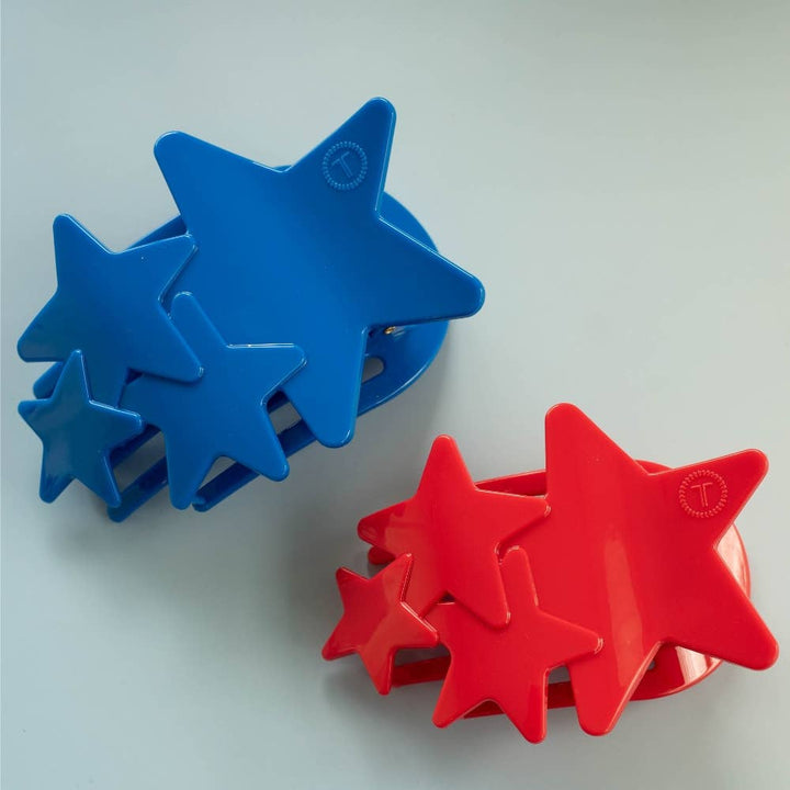 Teleties Flat Hair Clip | Medium | Blue Shooting Star