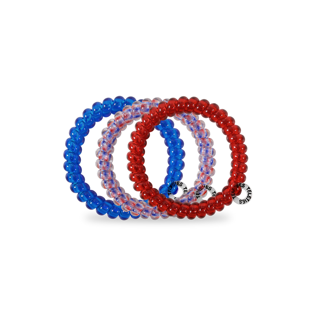 Teleties Patriot Pop Small Hair Ties