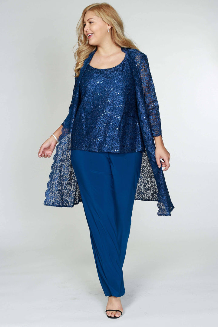Plus Size Mother Of The Bride Formal Pant Suit