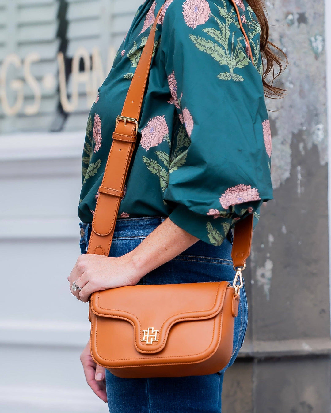 Caroline Hill Juliet Crossbody Bag Saddle