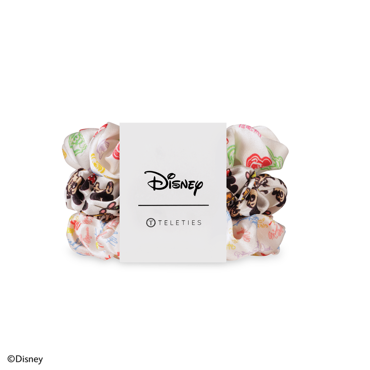 Teleties Mickey and Friends Large Silk Scrunchies