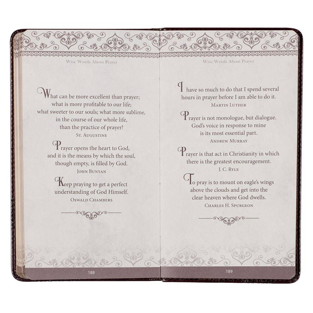 Christian Art Gift Book “Prayers From the KJV” Faux Leather