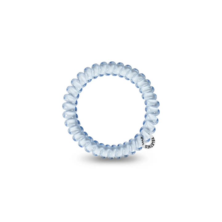 Teleties Spiral Hair Coils | Small | Washed Denim Hair Ties