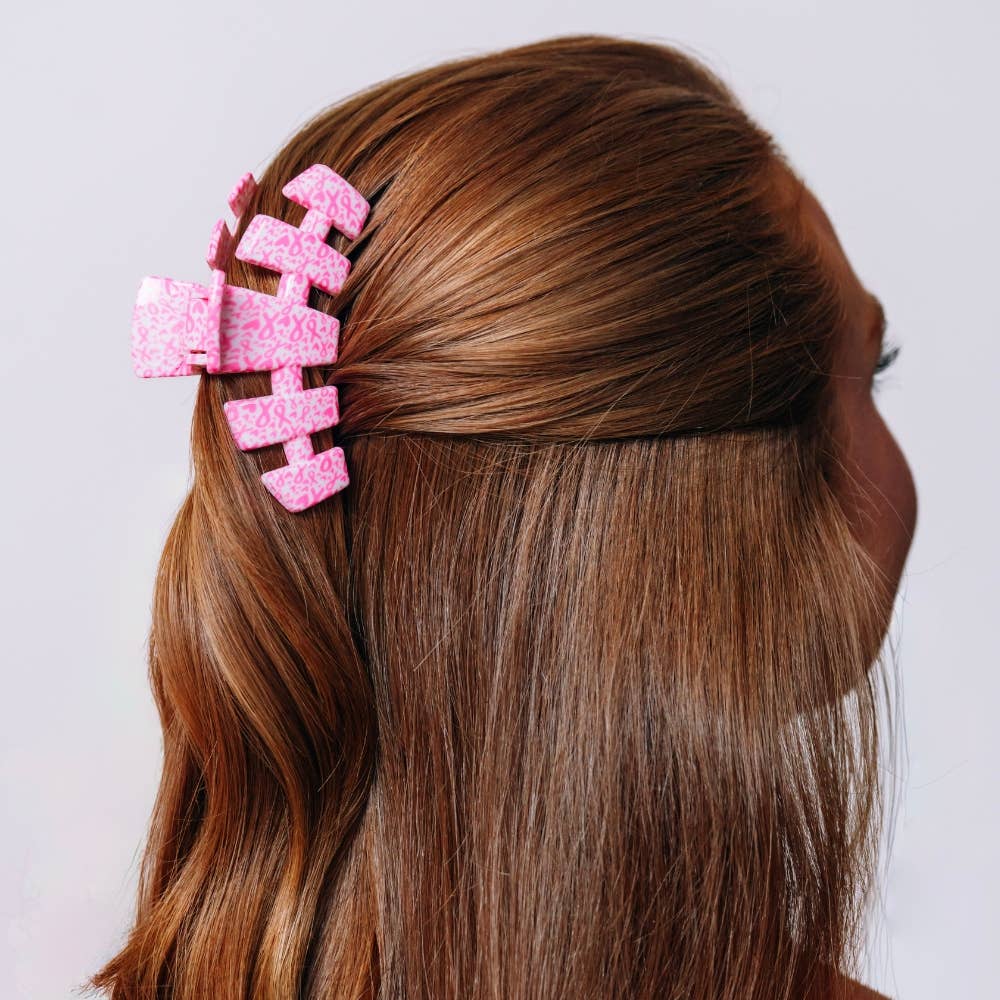 Teleties Classic | Breast Cancer Awareness | Medium | Claw Clip