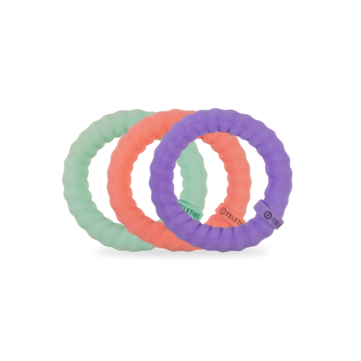 Teleties Nylon Hair Ties | Large | Color Rush