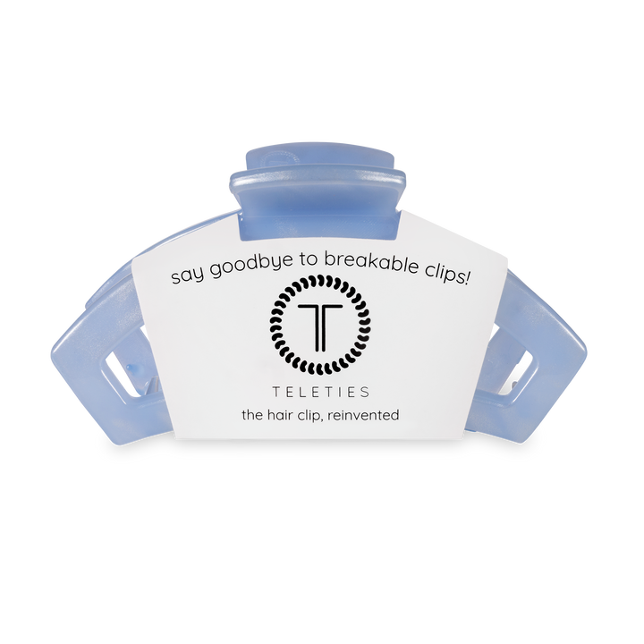 Teleties Open Hair Clip | Medium | Blue Lagoon