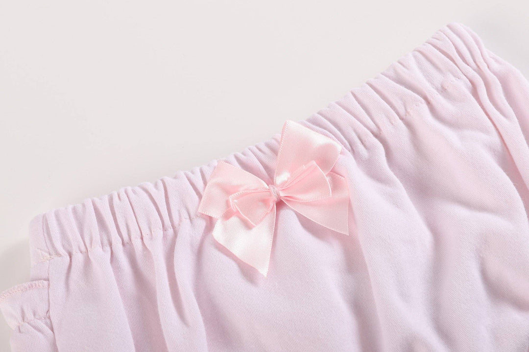 Lil Cactus White and Pink Baby Bloomers Knit 2 Pack Set