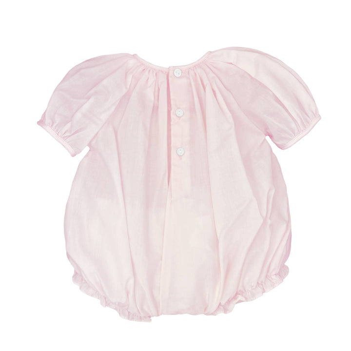 Petit Ami Pink Bubble with Novelty Smocking