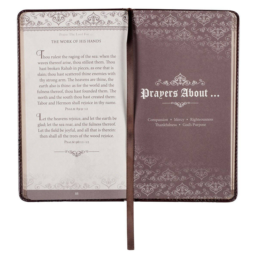 Christian Art Gift Book “Prayers From the KJV” Faux Leather