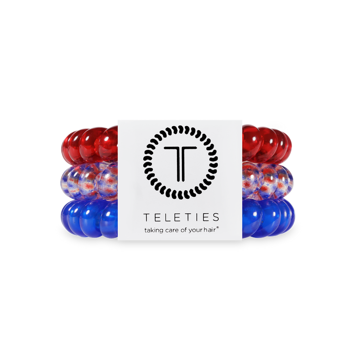 Teleties Patriot Pop Large Hair Ties