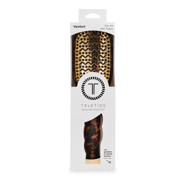 Teleties Vented Hair Brush | Tortoise