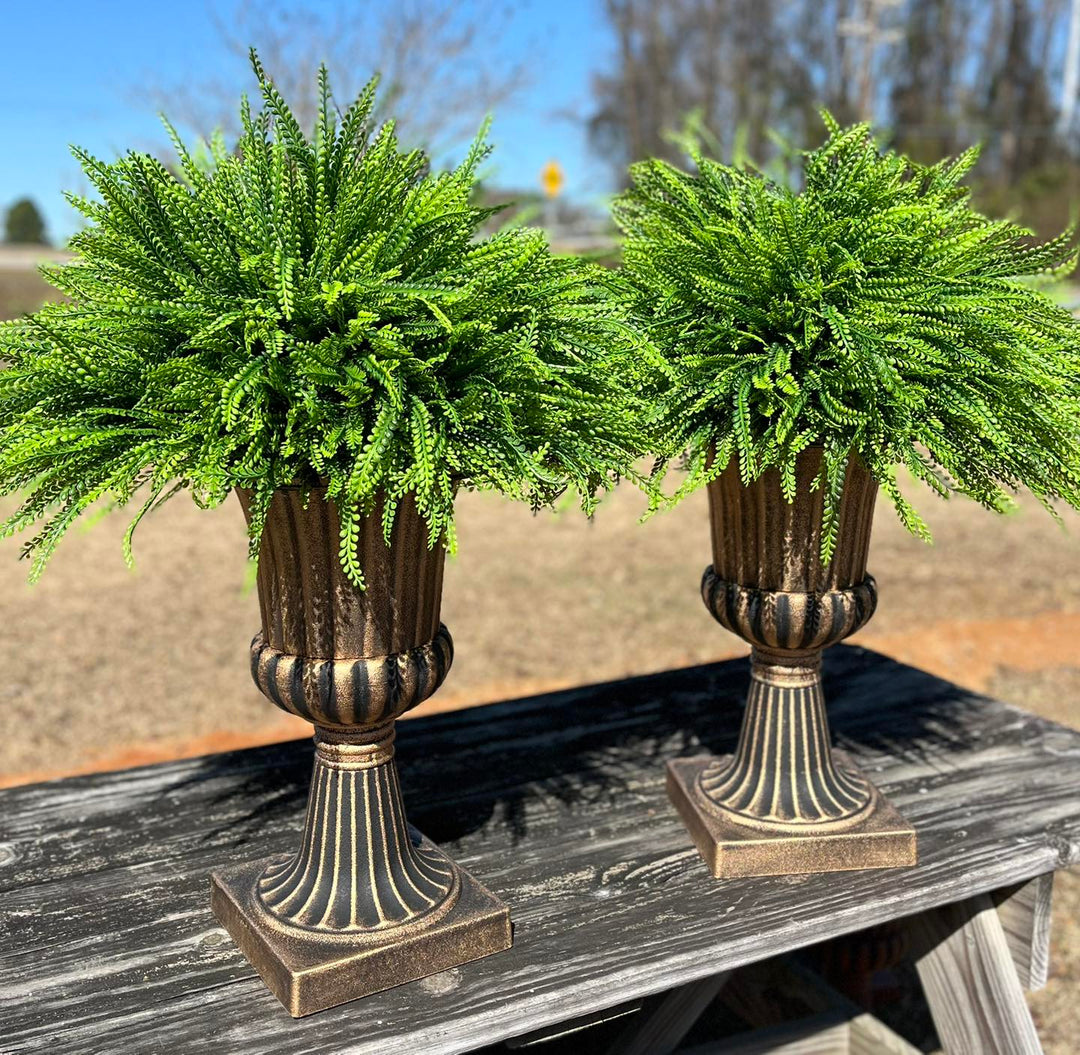 Artificial Beaded Grass Half Greenery Ball