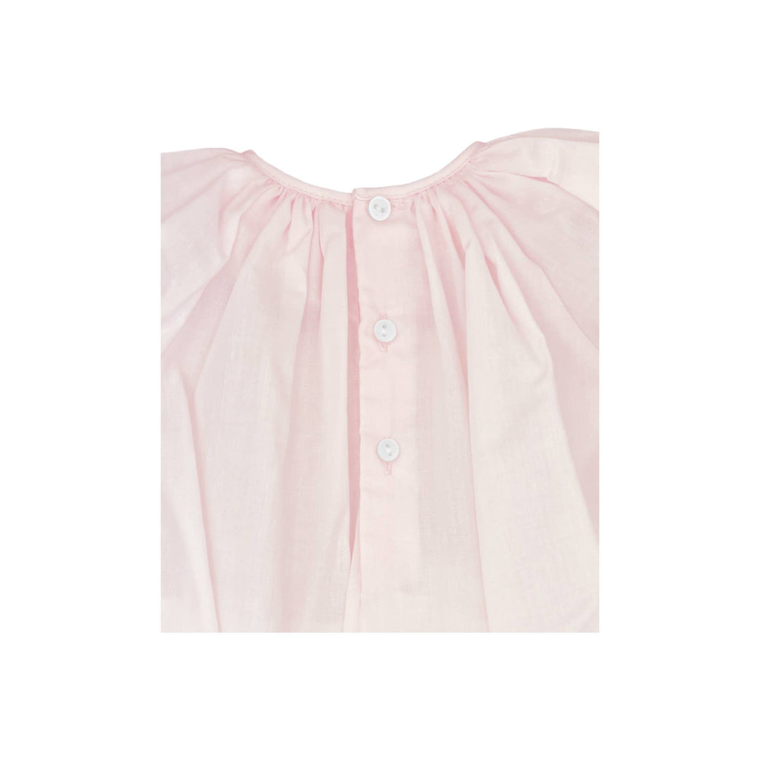 Petit Ami Pink Bubble with Novelty Smocking