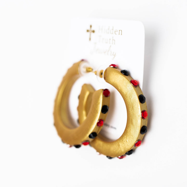 Red and Black Hoops