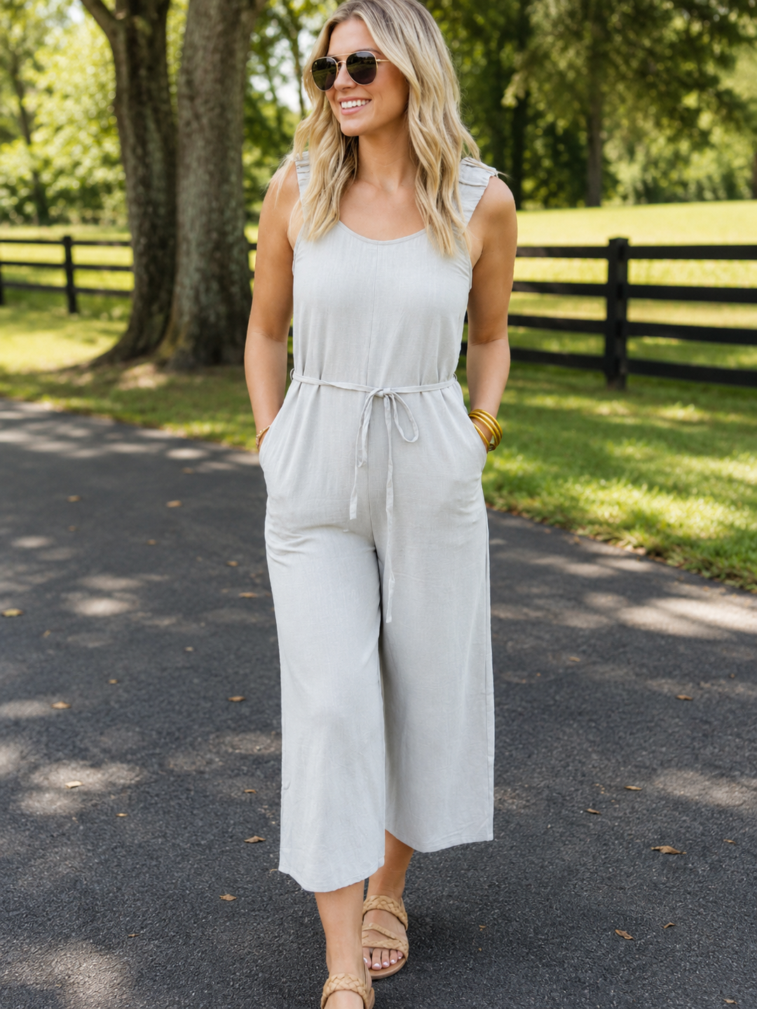 P. Cill Sea Foam Romper