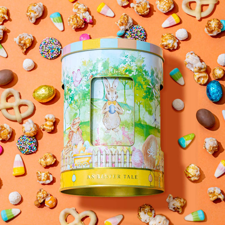 Bonnie & Pop Musical Easter Carousel Gift Tin with Spring Candy Assortment