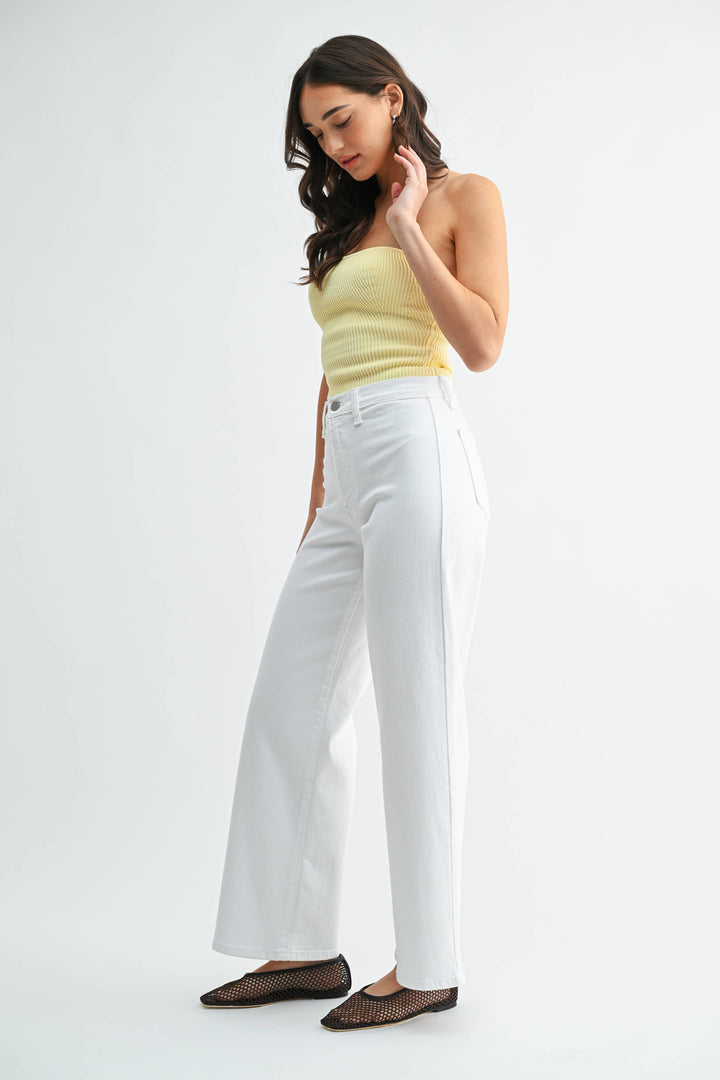 JBD White Hidden Pocket Trouser